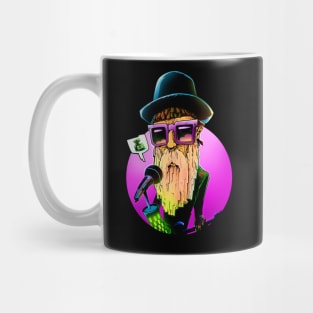 ZZ Top's Billy Gibbons Funny Cartoon Mug